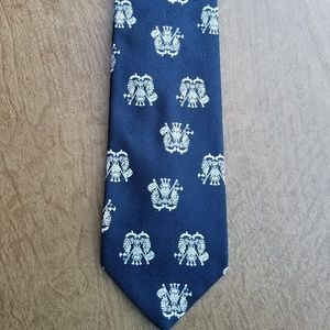 2/$20 Vintage Resilio Navy Tie White Emblems